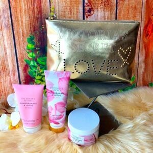 Victoria’s Secret Pomegranate+Rose Body Care+Bag